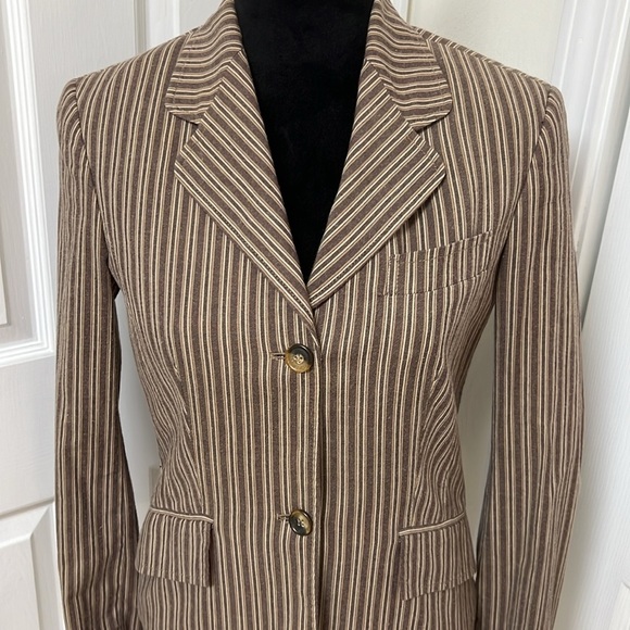 D&G by Dolce & Gabbana striped blazer with paisley lining - Picture 4 of 12